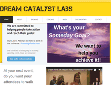 Tablet Screenshot of dreamcatalyst.org